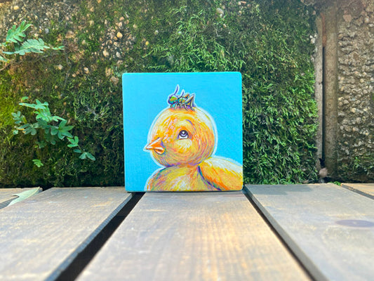 Original Painting on Wood, Chicket