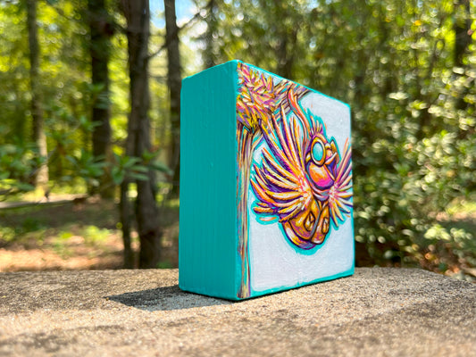 Original Painting on Wood, Fly Away