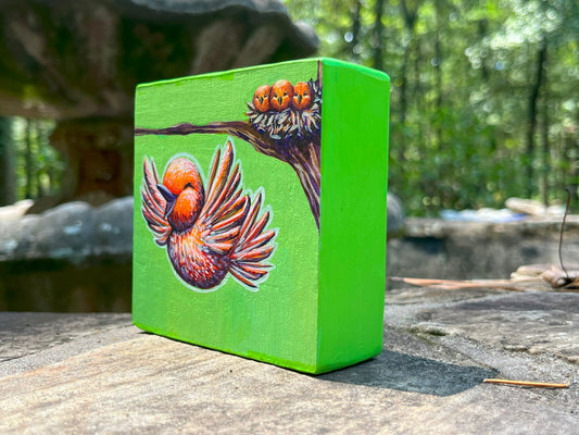 Original Painting on Wood, Mother's Day Out