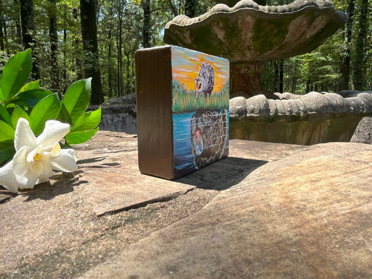 Original Painting on Wood, One Day