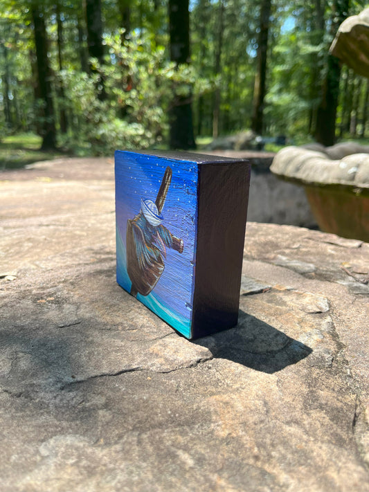 Original Painting on Wood, The Crow's Nest