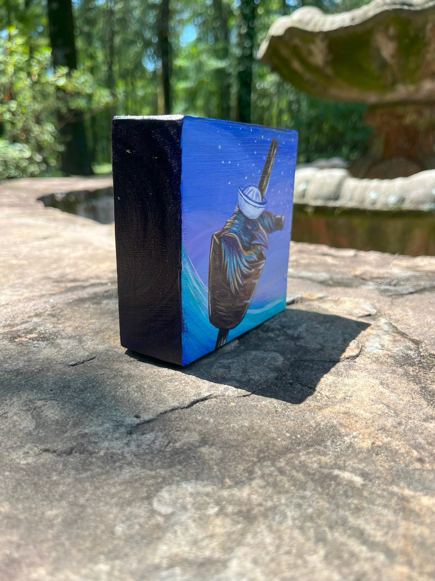 Original Painting on Wood, The Crow's Nest