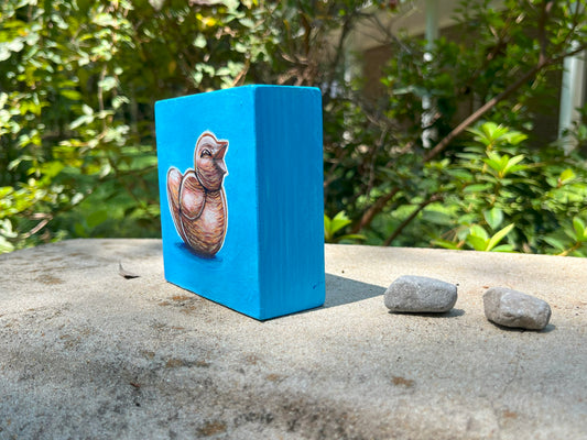 Original Painting on Wood, Your Little Wooden Bird