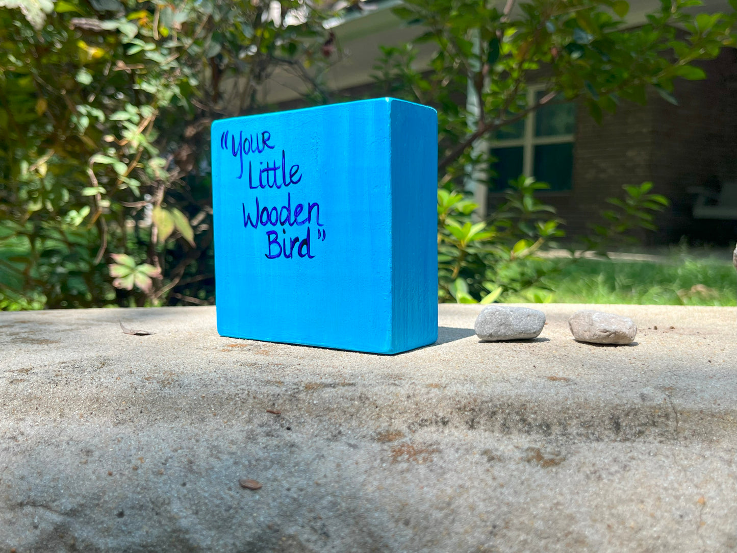 Original Painting on Wood, Your Little Wooden Bird