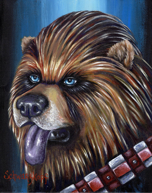 Fine Art Print, Paw Wars: Chowbacca