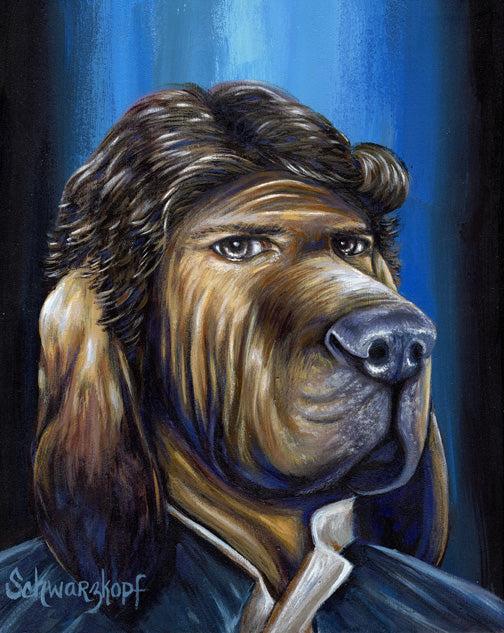 Fine Art Print, Paw Wars: Hound Solo