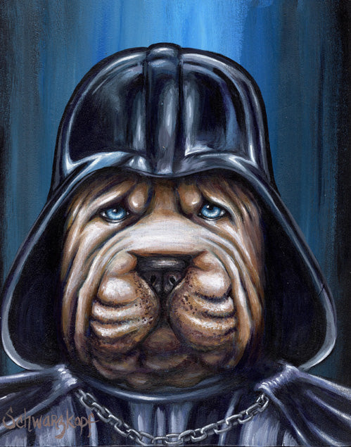 Fine Art Print, Paw Wars: Shar Pei Der