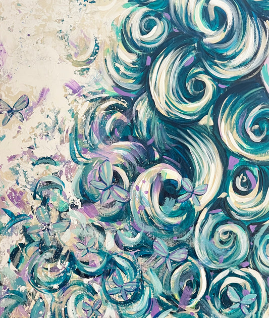 Original Painting on Canvas, Ewenicorn