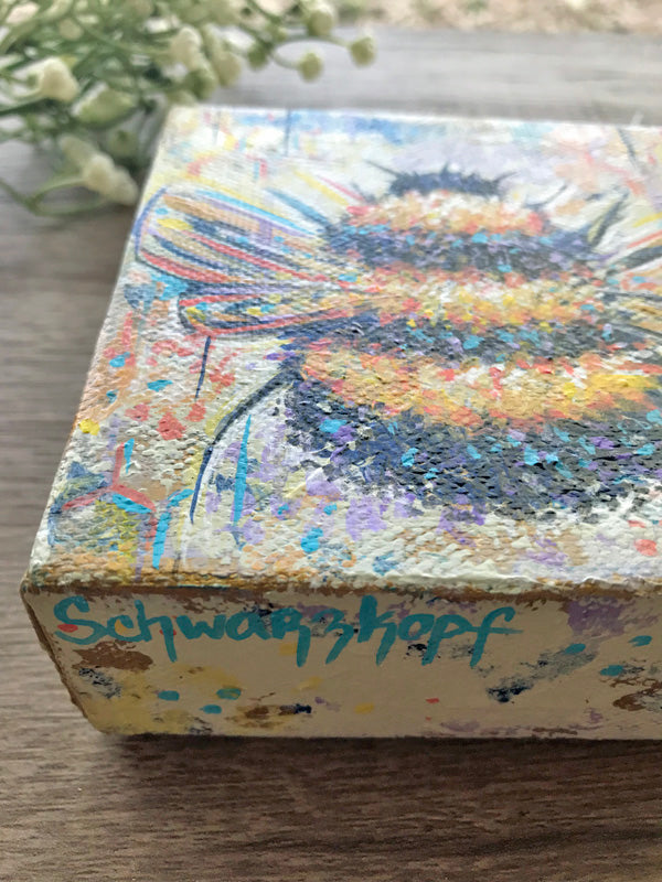 Original Painting on Canvas, Honey Maker