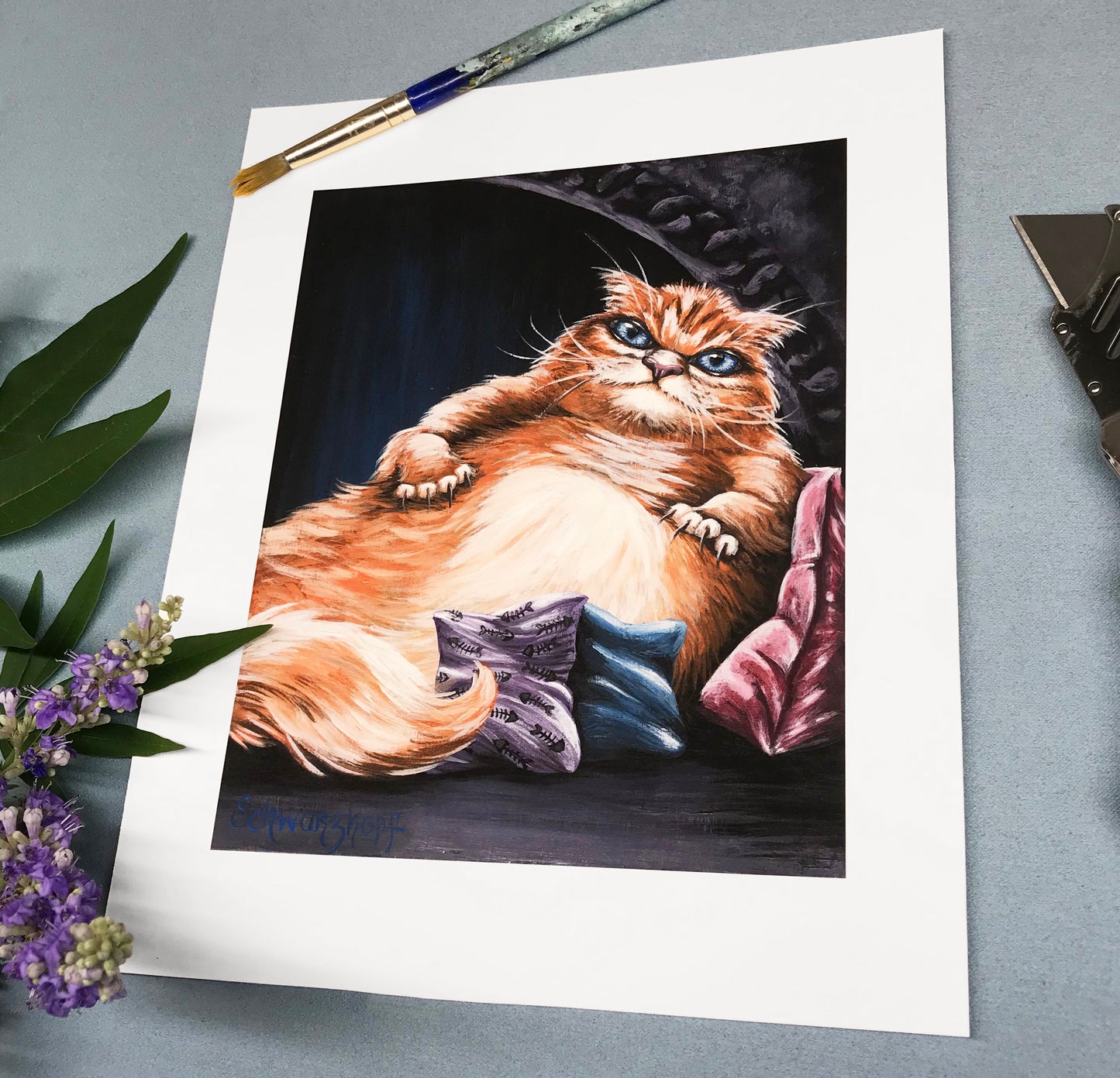 Fine Art Print, Paw Wars: Ragga the Hutt