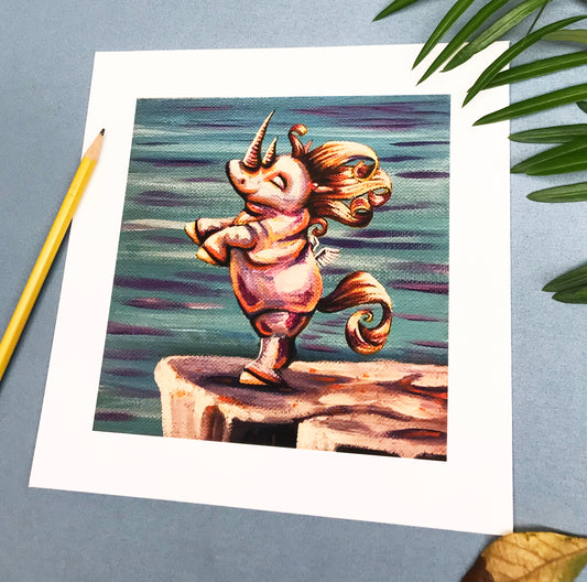 Fine Art Print, Proud Rhinocorn