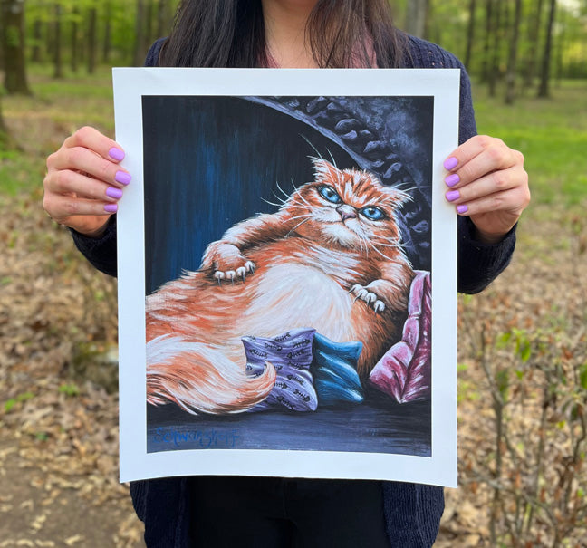 Fine Art Print, Paw Wars: Ragga the Hutt