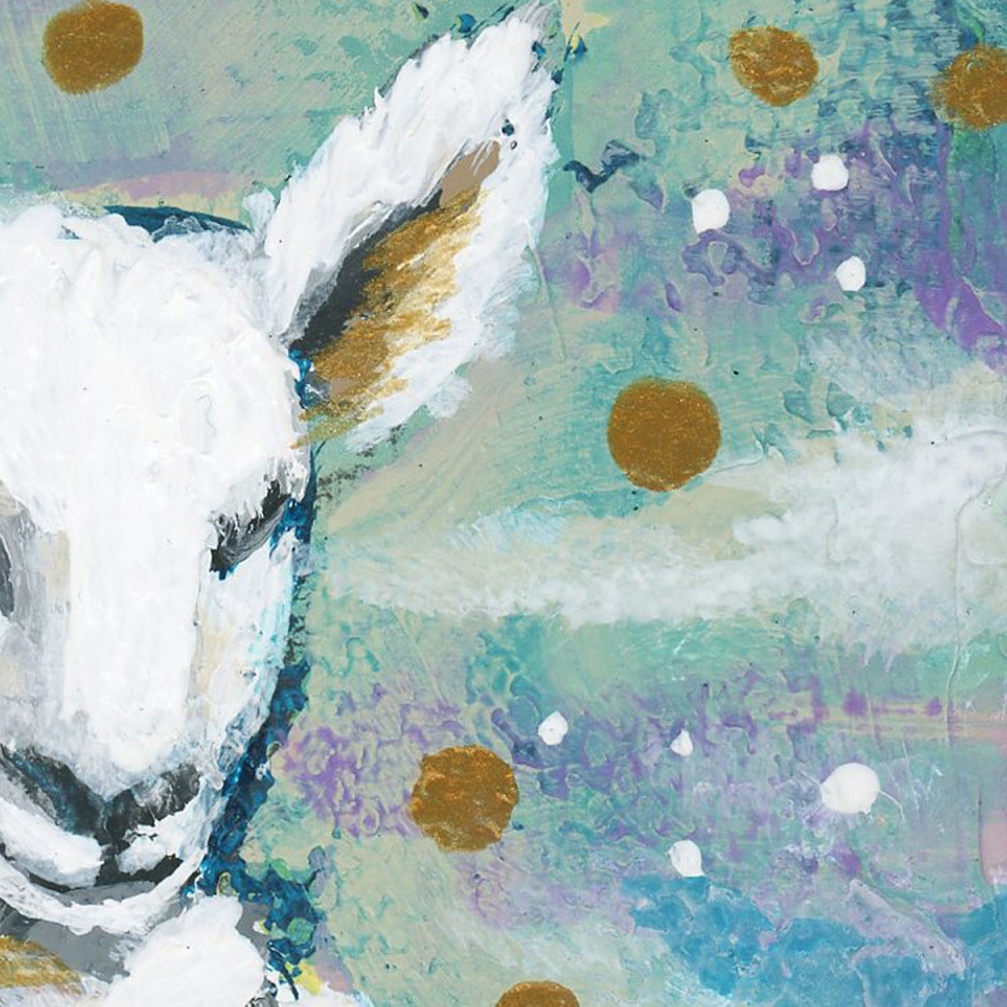 Original Painting on Canvas, Sleeping Lamb