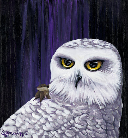 Fine Art Print, Snowy and Lemming