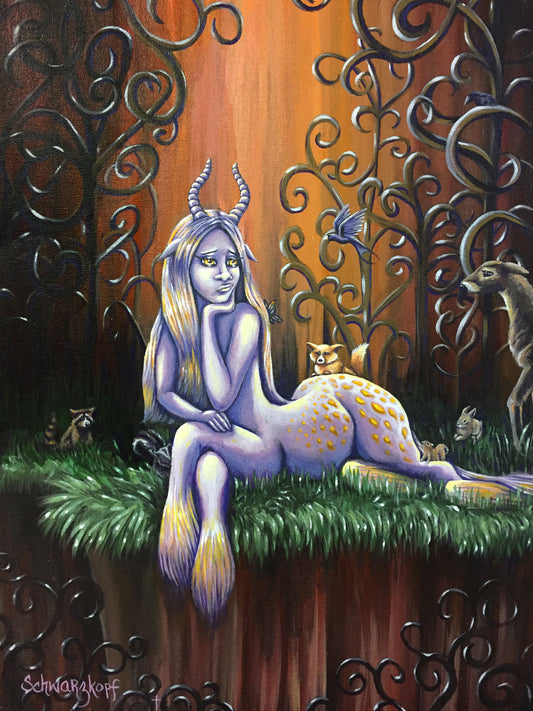 Fine Art Print, Woodland Woes