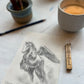 Original Graphite Drawing on Paper, First Flight, No. 18 of 31 Horse Drawings