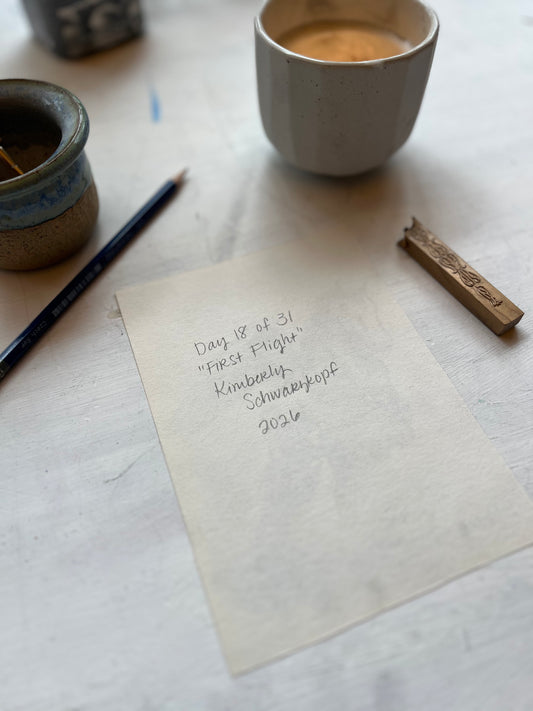 Original Graphite Drawing on Paper, First Flight, No. 18 of 31 Horse Drawings