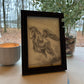 Original Graphite Drawing on Paper, First Flight, No. 18 of 31 Horse Drawings