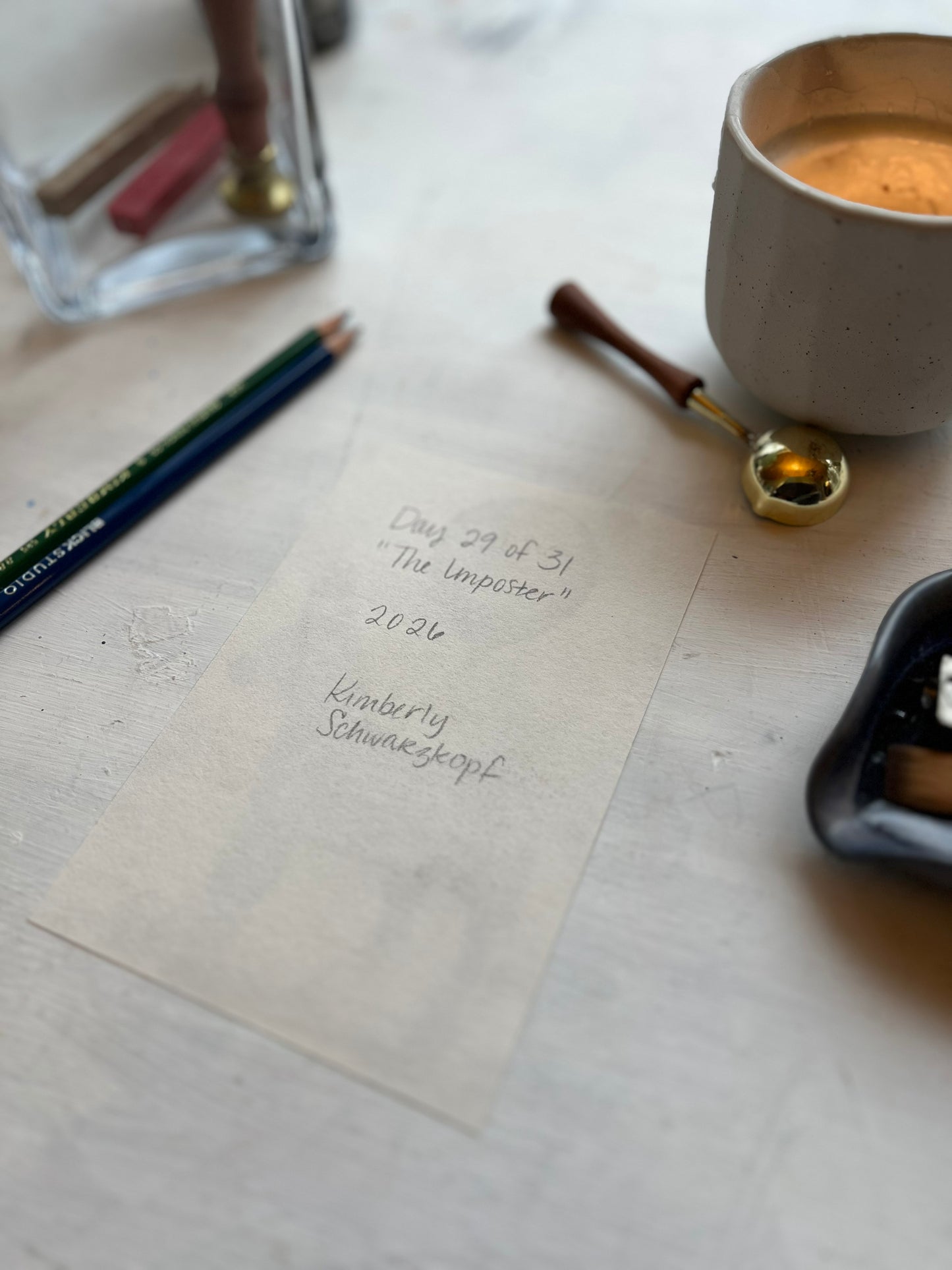 Original Graphite Drawing on Paper, The Imposter, No. 29 of 31 Horse Drawings