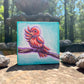 Original Painting on Wood, A Little Birdie Told Me