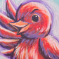 Original Painting on Wood, A Little Birdie Told Me