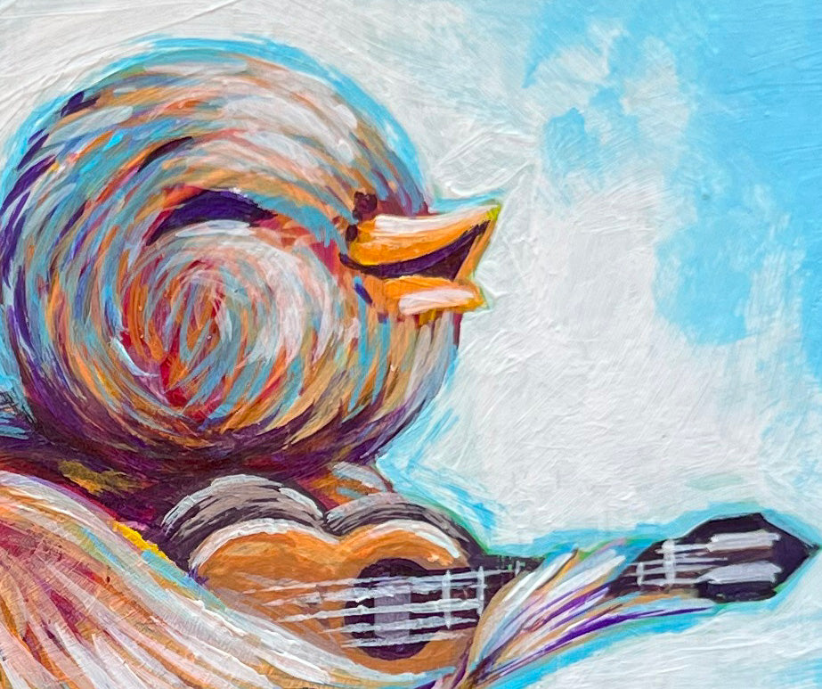 Original Painting on Wood, Bob