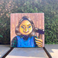 Original Painting on Wood, Dirty Birdie