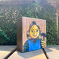 Original Painting on Wood, Dirty Birdie