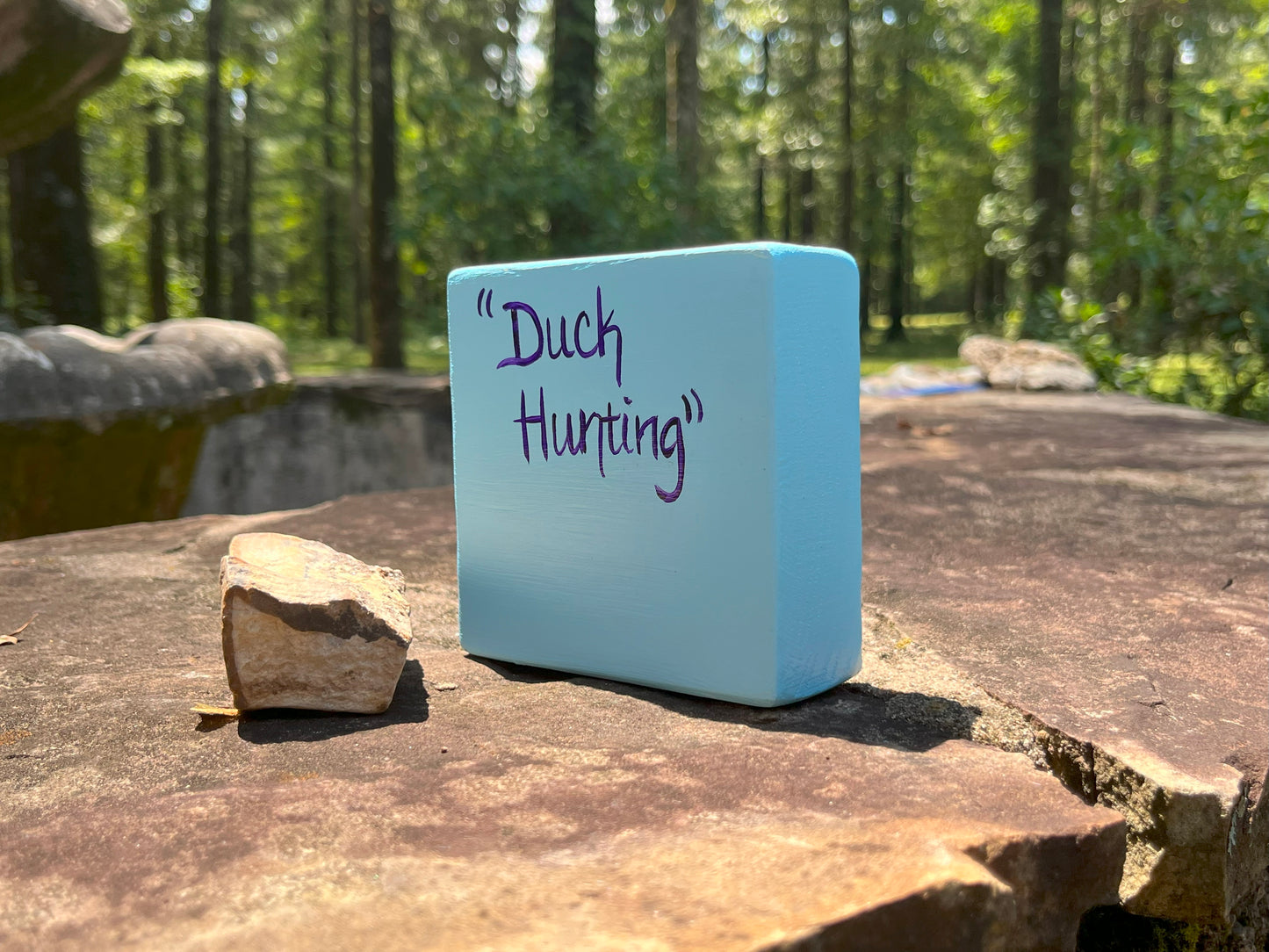 Original Painting on Wood, Duck Hunting