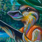 Original Painting on Wood, Duck Hunting