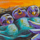 Original Painting on Wood, Early Bird