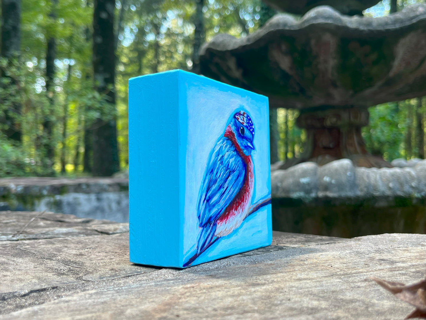 Original Painting on Wood, Free Bird