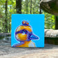 Original Painting on Wood, June Duck