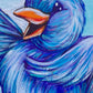 Original Painting on Wood, Lovebird #2