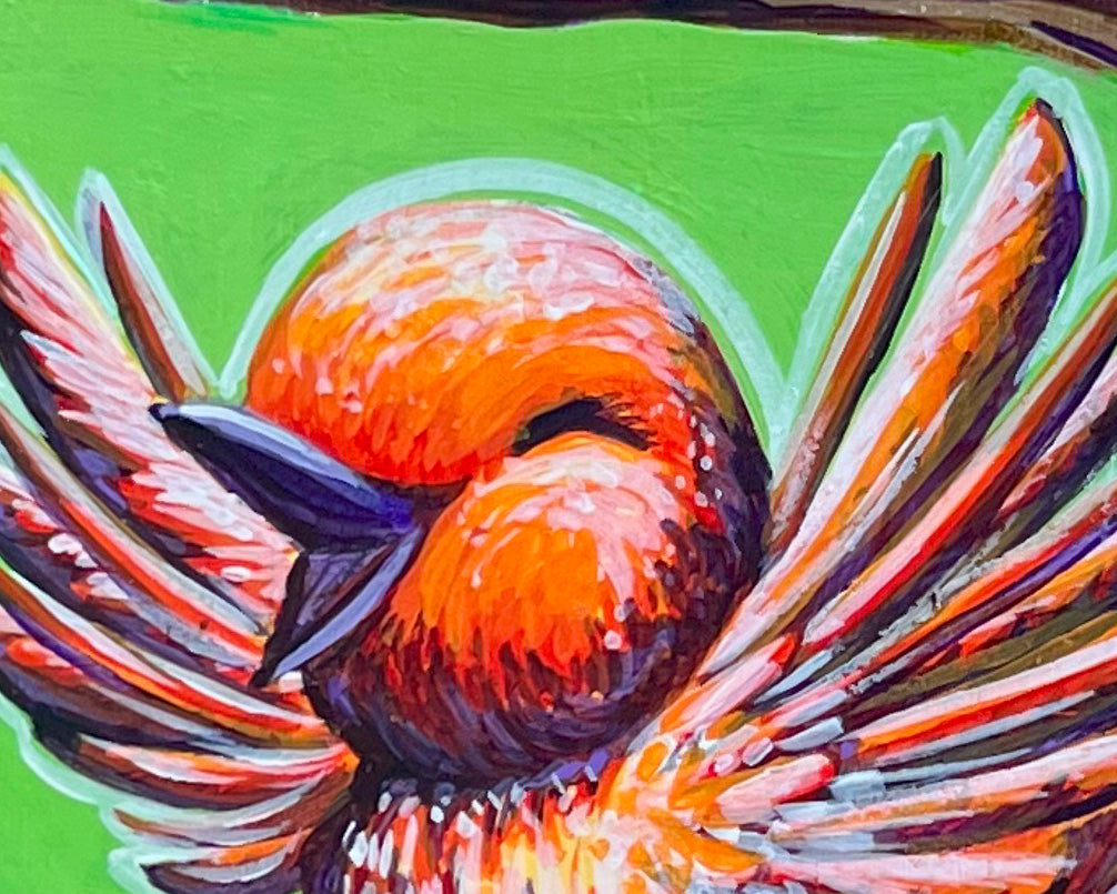 Original Painting on Wood, Mother's Day Out