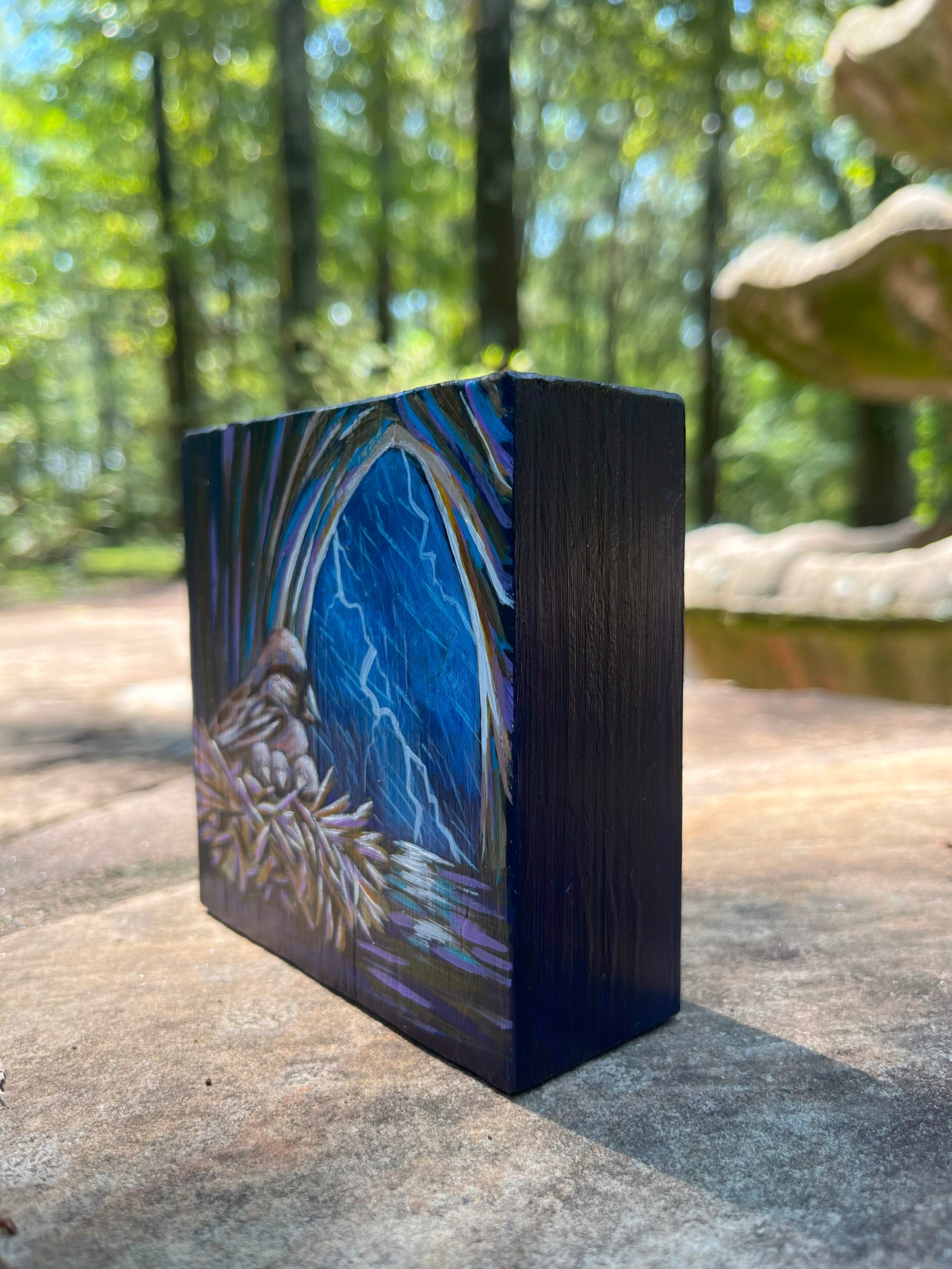 Original Painting on Wood, The Sparrow