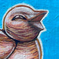 Original Painting on Wood, Your Little Wooden Bird