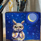 Original Painting on Wood, Owl Love You