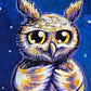 Original Painting on Wood, Owl Love You