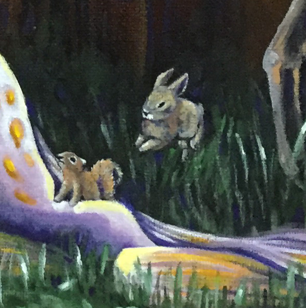 Fine Art Print, Woodland Woes