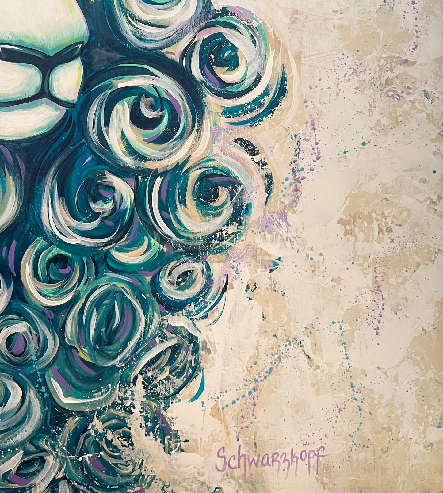 Original Painting on Canvas, Ewenicorn