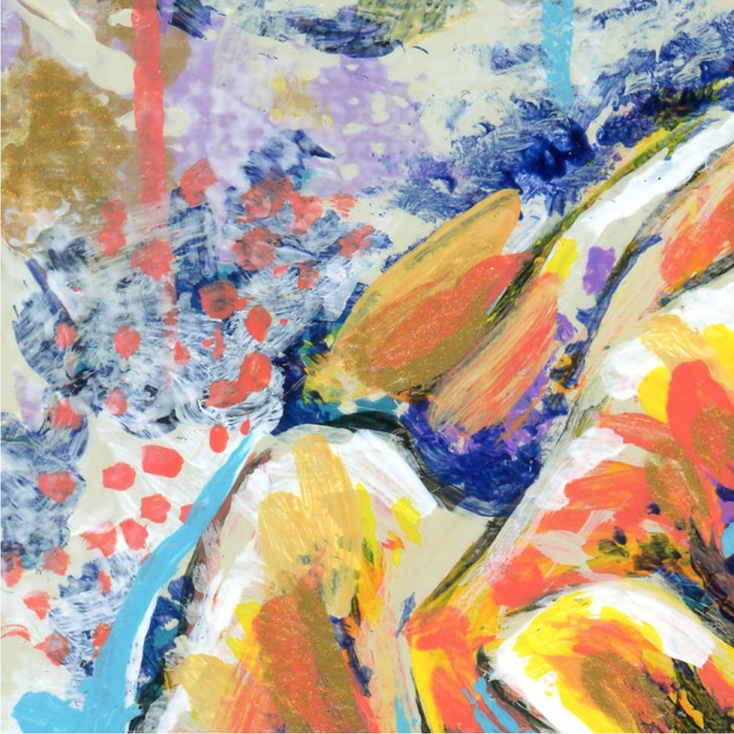 Original Painting on Canvas, Honey Bloomer