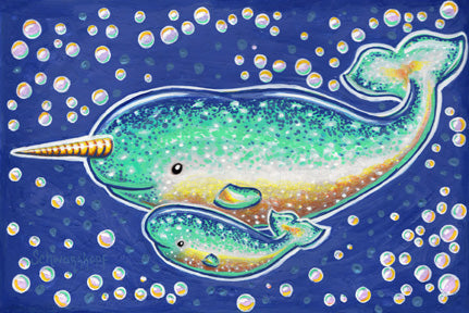 Fine Art Print, Narwhals