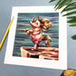 Fine Art Print, Proud Rhinocorn