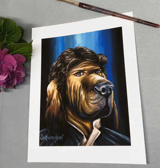 Fine Art Print, Paw Wars: Hound Solo