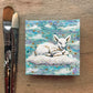 Original Painting on Canvas, Sleeping Lamb