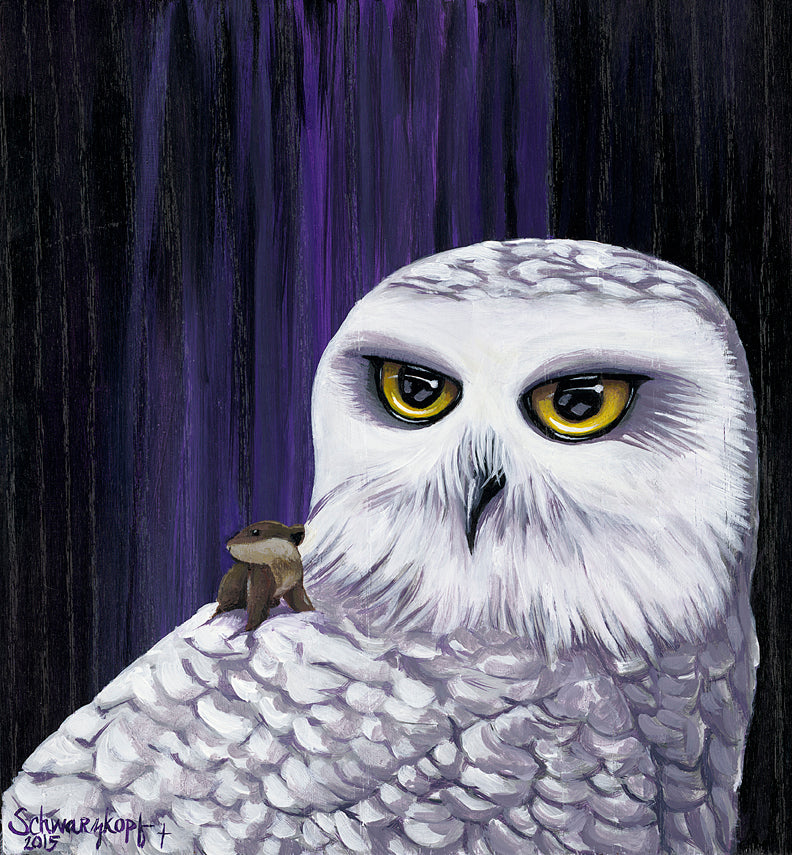 Fine Art Print, Snowy and Lemming